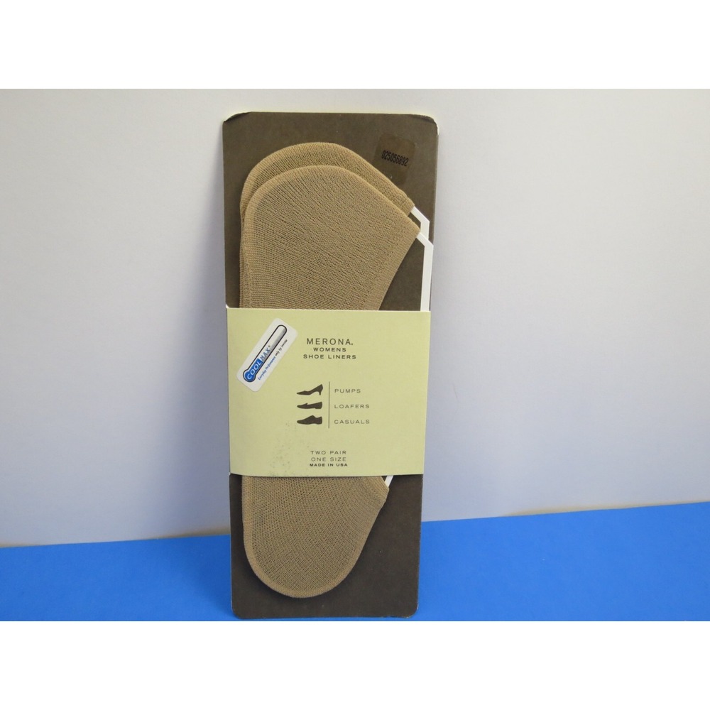 Target Merona Womens Shoe Liners Tan Nude Shoe Size 4-10 Two Pairs NEW